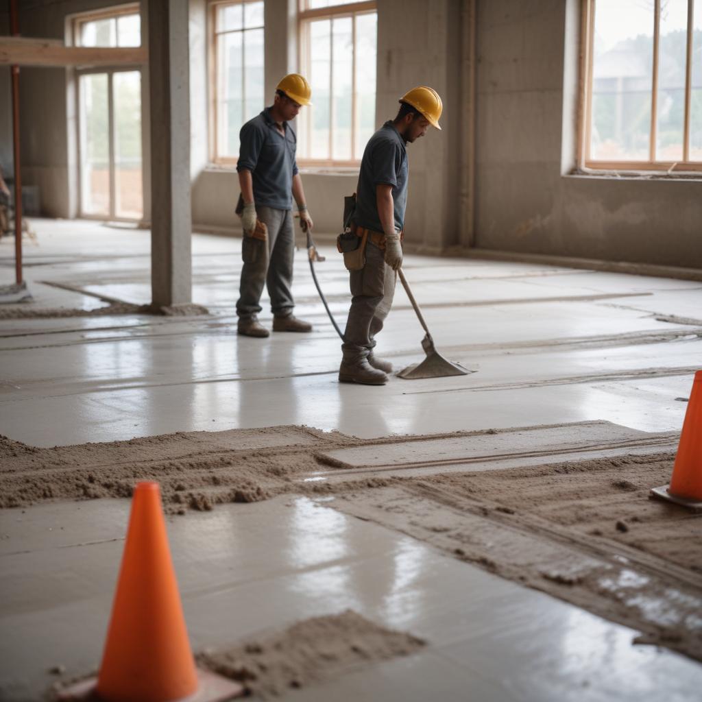 Полусухая стяжка пола: технология, сроки выполнения и особенности применения