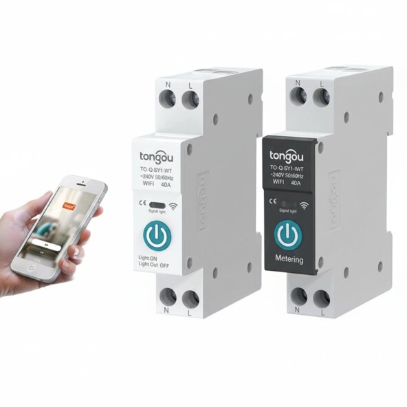 Tongou Wi-Fi выключатель-счётчик 16А на DIN-рейку - умный выключатель для освещения