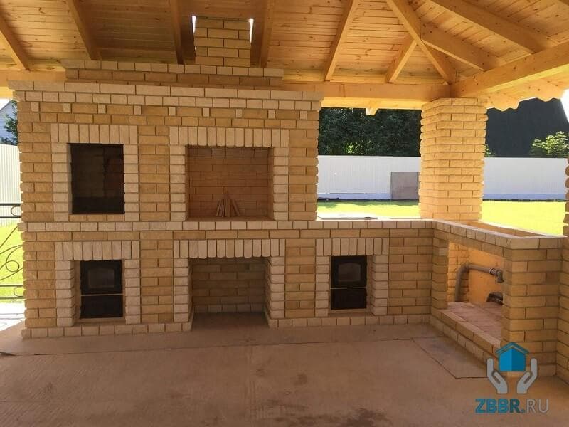 Беседка с летней кухней, барбекю и мангалом своими руками: проекты с фото