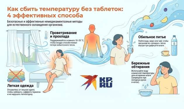 Как сбить температуру без таблеток